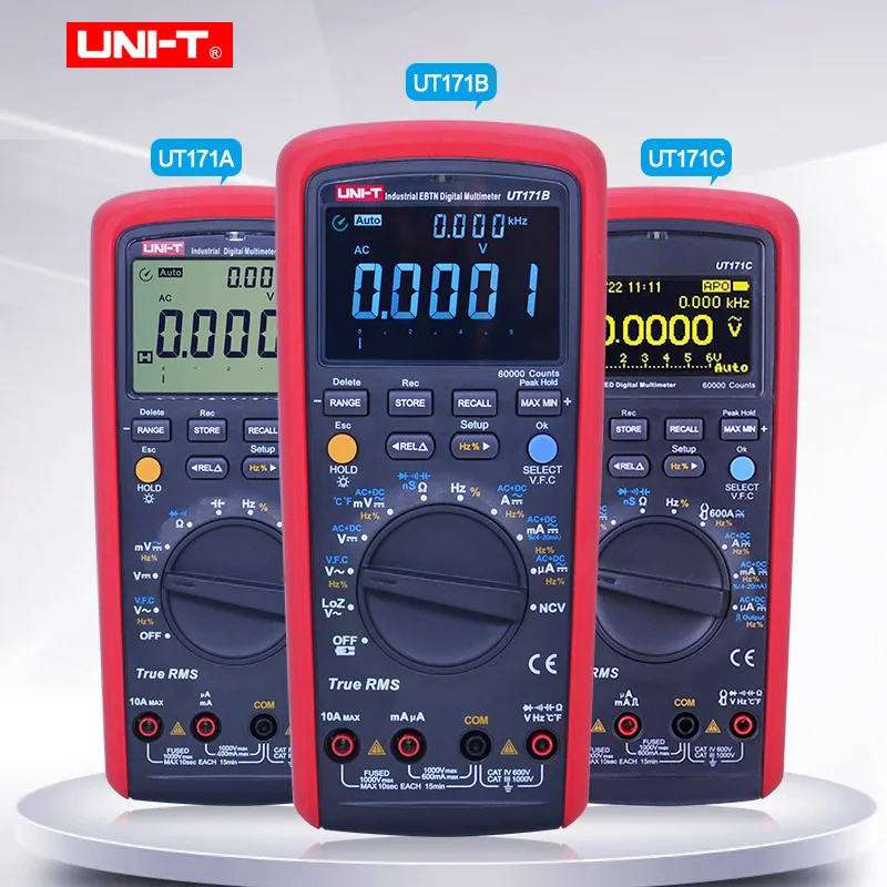 Цифровой мультиметр UT171A UT171B UT171C вольтметр амперметр Омметр