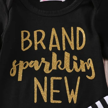 

Sparkling Baby Girls Tops Romper Pants Headband Outfits Set Clothes US Stock