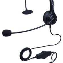 Объем и Mute functiontion Office профессиональный гарнитуры call center наушники с микрофоном RJ9 разъем для Aastra Nortel Avaya и т. д