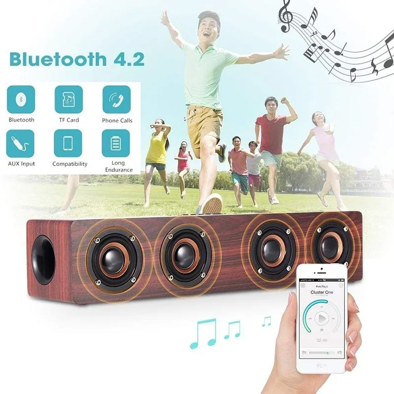 Высокая мощность Bluetooth динамик беспроводной стерео сабвуфер громкоговорители