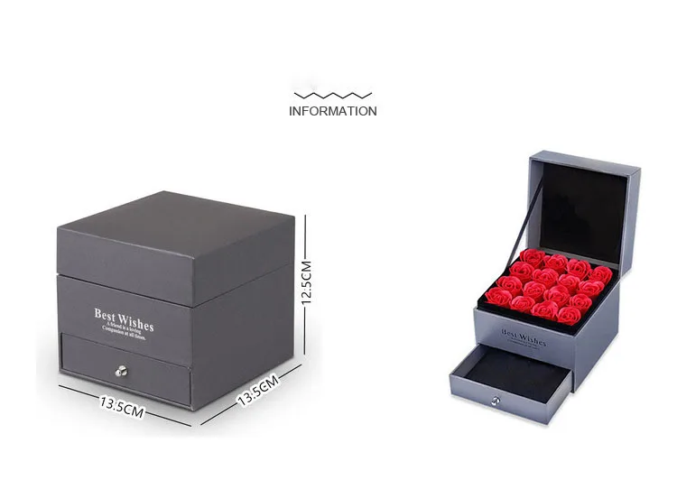 rose gift box artificial flowers 