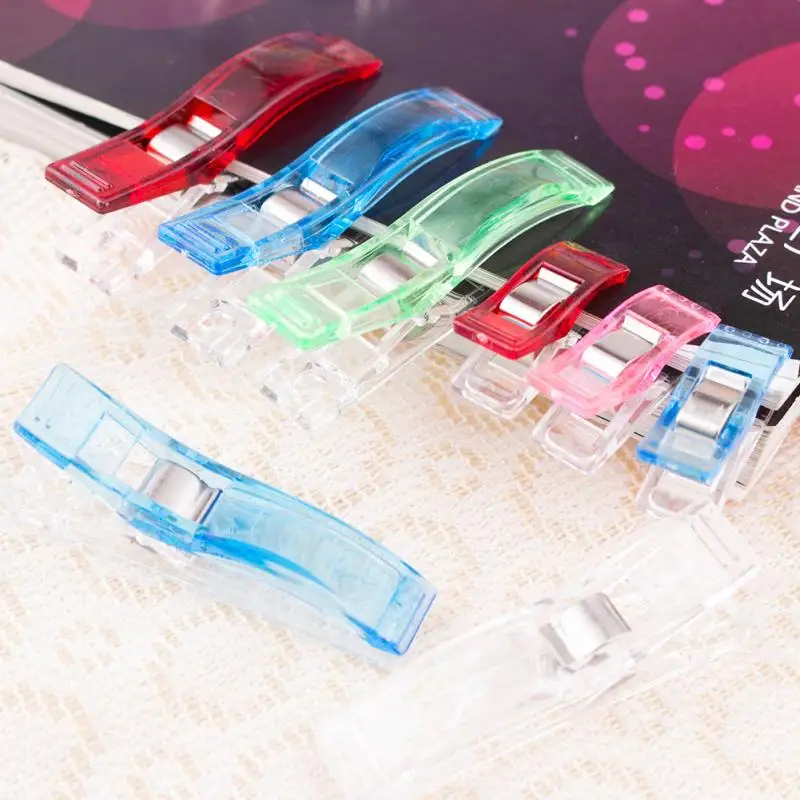 100PCS Wonder Clip Quilt Tools Patchwork Sewing Accessory Vibrant