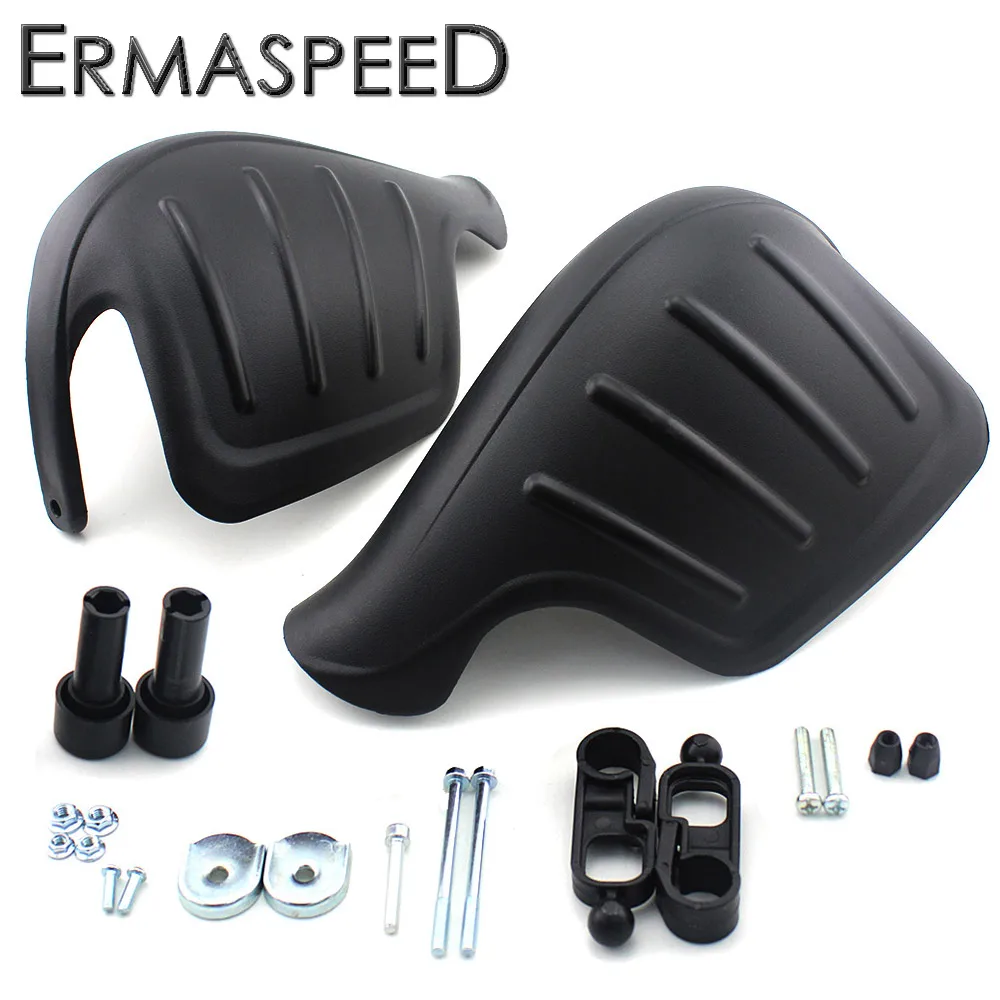 

Pair Motorcyle 7/8'' 22mm Hand Guards Windproof Falling Hand Protectors Black Universal fit for HONDA KAWASAKI YAMAHA KTM DUCATI