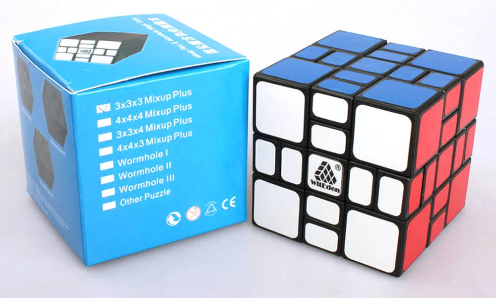 WitEden черный 3*3*3 Mixup плюс магические кубики головоломка скорость конкурс куб Развивающие игрушки подарки для детей