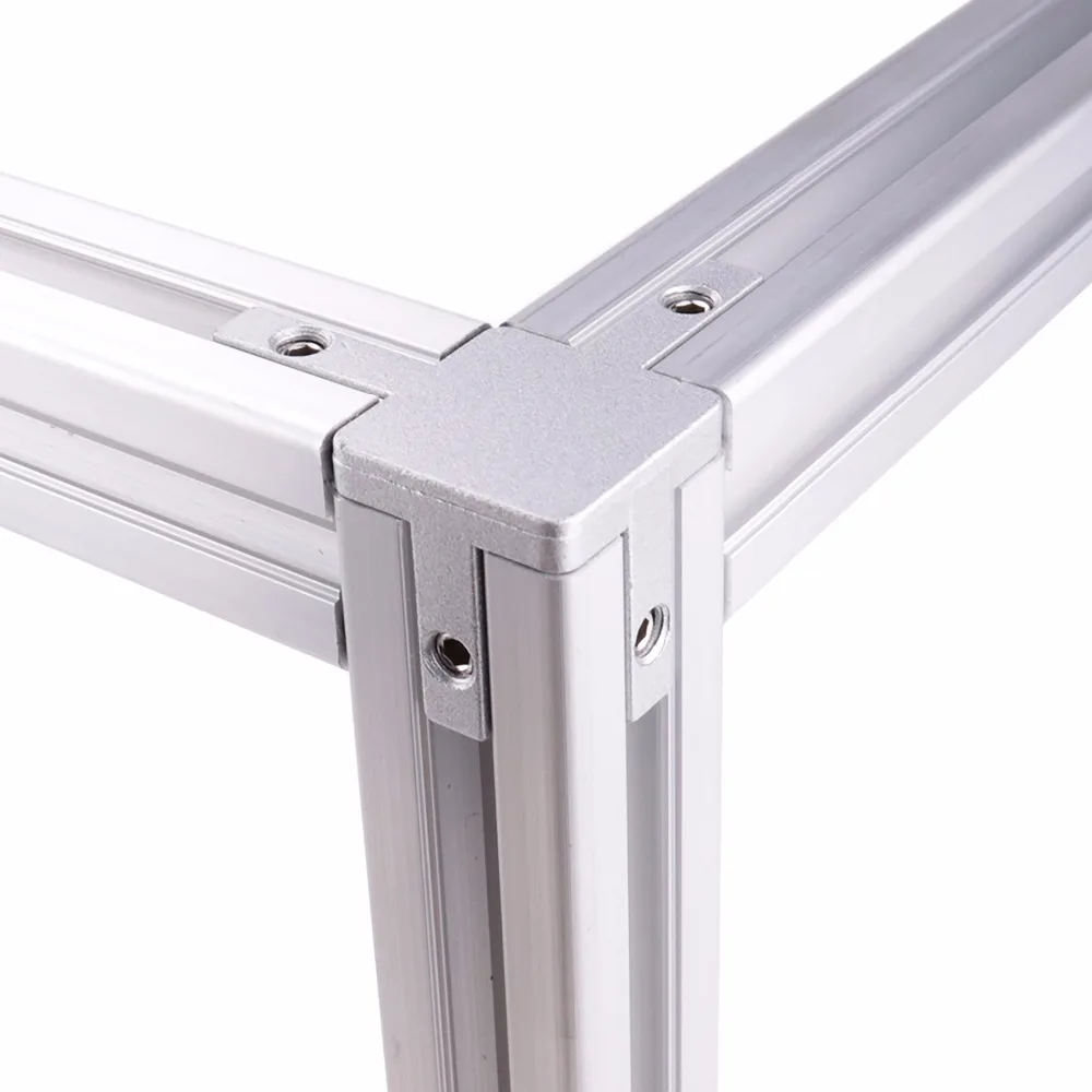 Najtaniej 3 Way koniec uchwyt narożny złącze do T gniazdo listwa wytłaczana aluminiowa 2020 3030 4040 serii (zestaw 4, za pomocą śrub)