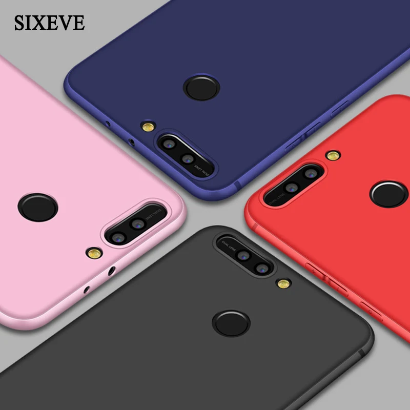 

SIXEVE Silicone Phone Case For Huawei P9 Plus P10 Lite Plus Enjoy 6S Honor 8 9 Mate 8 9 10 Pro Soft Matte TPU back Cover Coque