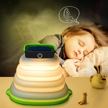 Складной светодиодный фонарь для кемпинга водонепроницаемый открытый фонарь для кемпинговой палатки солнечные фонари лампа USB перезаряжаемая портативная Подвесная лампа