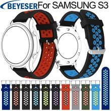 Спортивный силиконовый ремешок для samsung gear S3 S 3 Frontier/классический браслет 22 мм для samsung S3 классические сменные браслеты