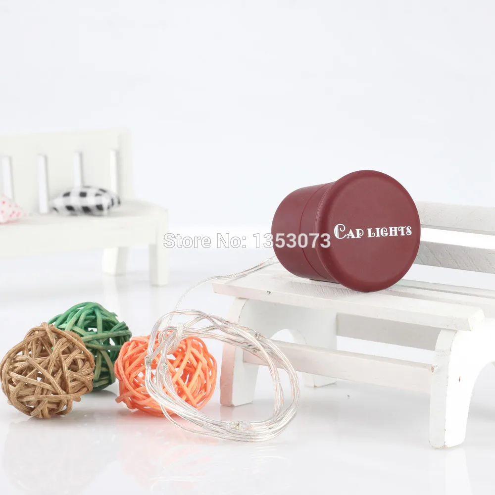 Magic color cap shaped led lamp night light silicone cap light creative romantic LED bottle cap light string atmosphere string lights 1-12