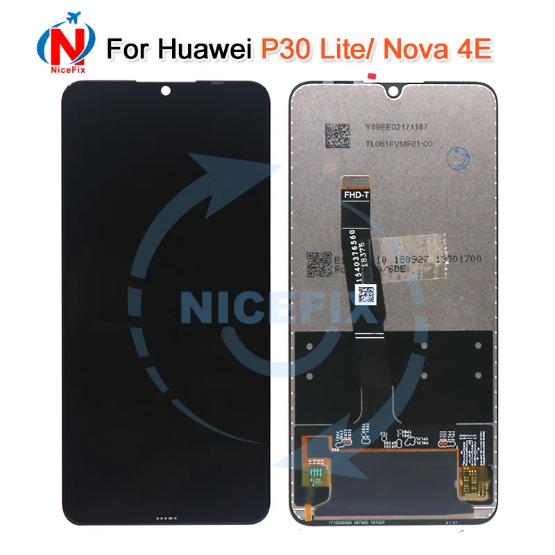 

Original New For HUAWEI P30 Lite LCD Display Touch Screen Digitizer Assembly For HUAWEI Nova 4E lcd Display Screen 2312*1080