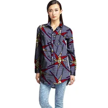 Модная женская футболка с принтом в африканском стиле; топы с длинными рукавами; женская одежда Ankala; праздничные рубашки в африканском стиле; одежда в африканском стиле по индивидуальному заказу