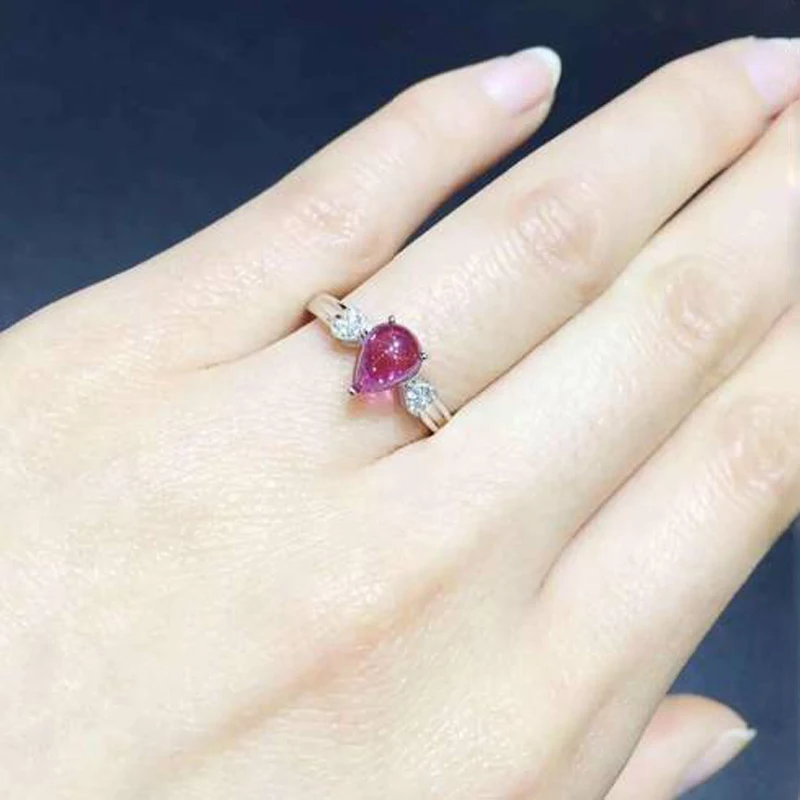 

Anillos Qi Xuan_Trendy Jewelry_Tourmaline Stone Elegant Woman Rings_S925 Solid Sliver Fashion Rings_Manufacturer Directly Sales