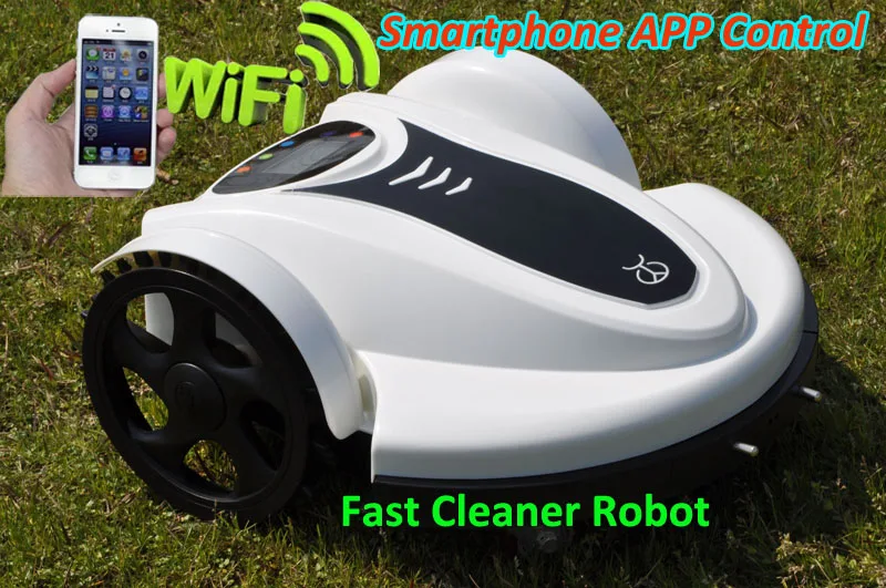  The Cheaper WIFI Smartphone Wireless Control Robot Lawn Mower TC-158N Updated Water-proofed Charger
