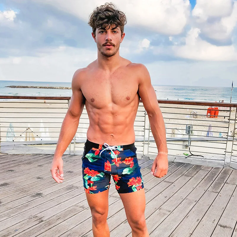 Taddlee Brand Sexy Men's Swimwear Swimsuits Swim Boxer Trunks Briefs Bikini Bathing Suits Quick Drying Board Surf Shorts Pockets