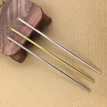 20 шт. 125x3 мм железные шпильки для волос установка Пустой Базы шпильки для DIY женщин ювелирные изделия