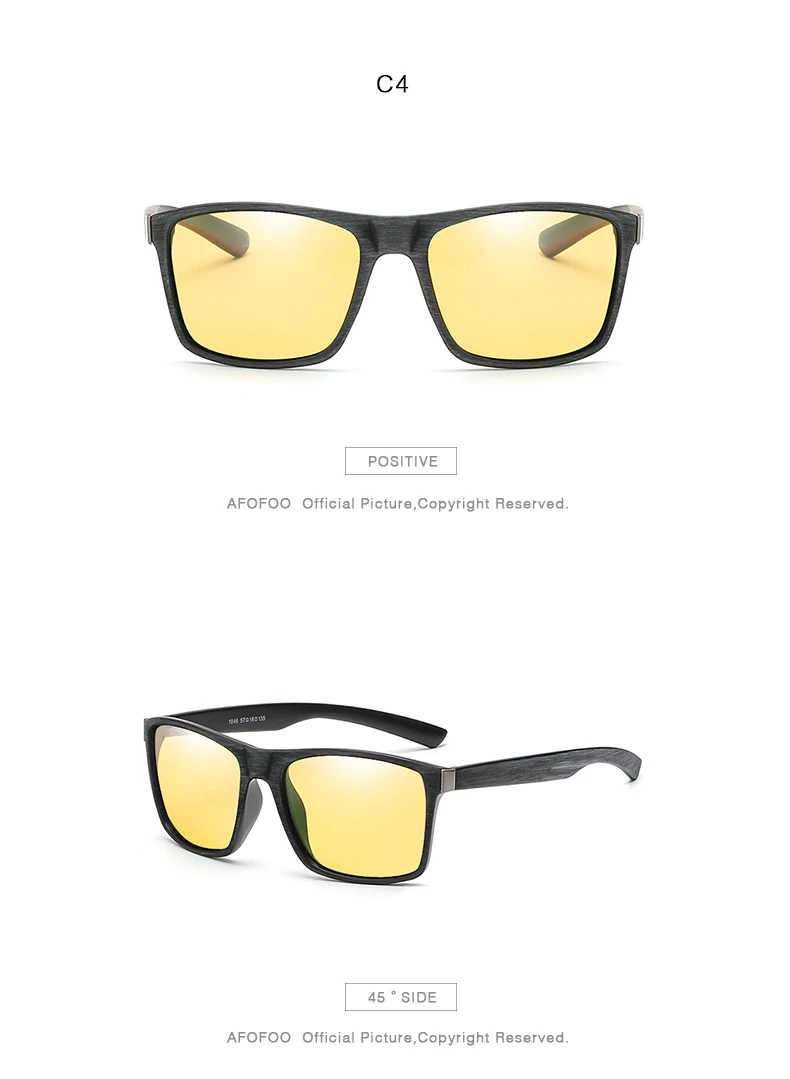 AFOFOO бренд дизайн поляризованных солнцезащитных очков Для мужчин вождения солнечные очки с покрытием, мужской квадратные очки UV400 оттенков