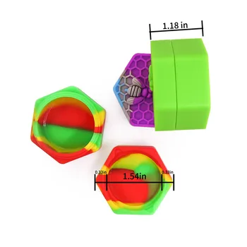 

3PCS 26ml silicone wax container for Kingtons Black Widow dry herb Herbva X MW Vape Accessories Non Stick Dab oil jar Storage