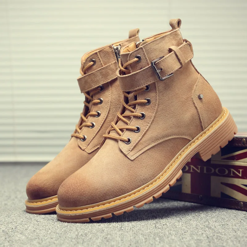 Desai/модные зимние ботинки из хлопка в британском стиле, мужские рабочие ботинки, ботинки для пустыни в Корейском стиле, вельветовые ботинки