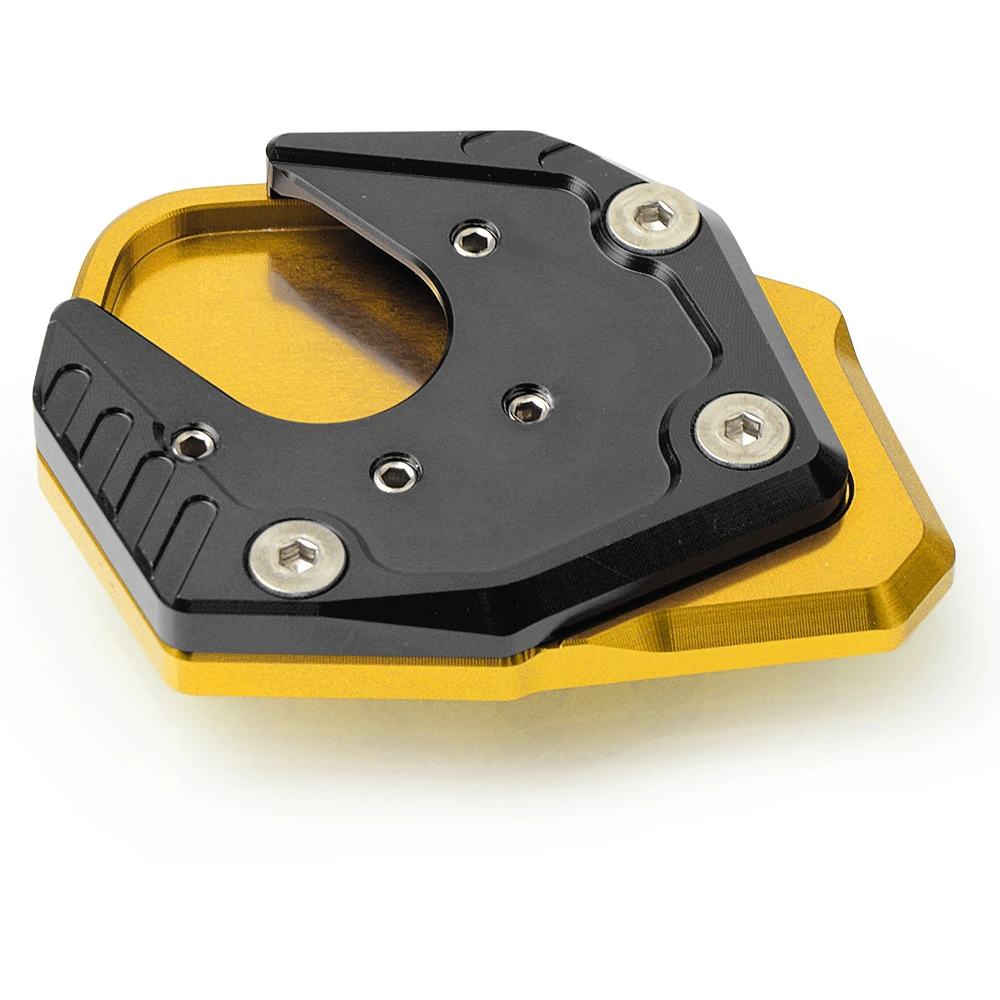 gold black Новые аксессуары для мотоциклов CNC пластина для подножки удлинитель увеличитель боковой стойки для Honda X-ADV XADV X ADV ampliar - Цвет: gold black