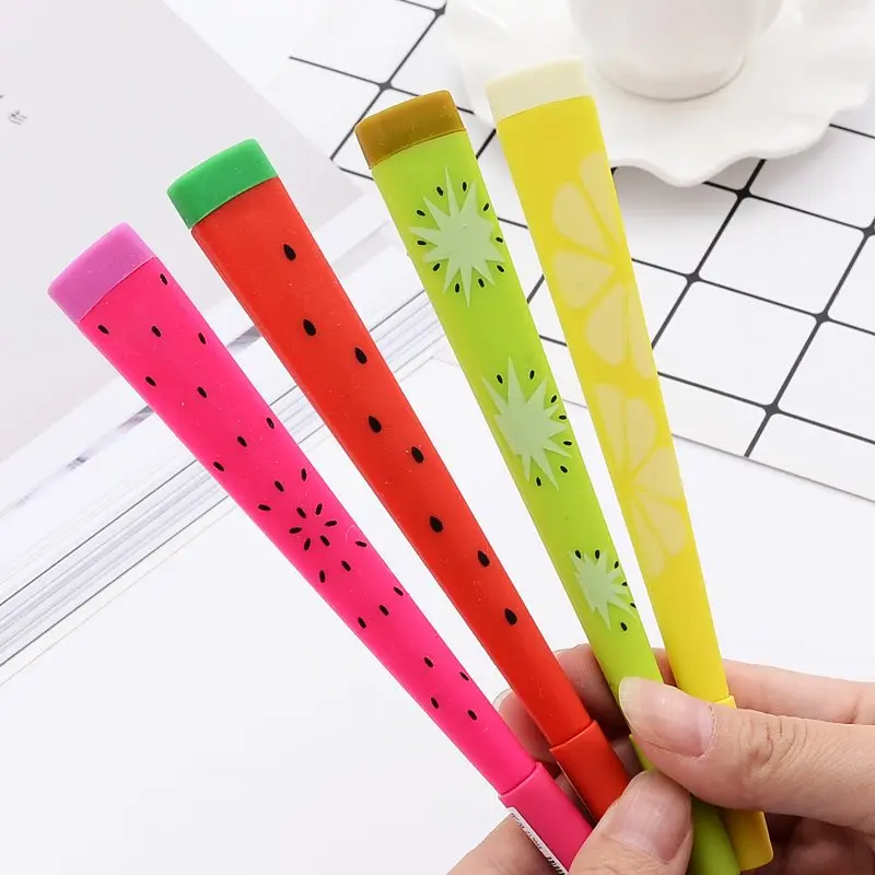 

Cute Kawaii Creative Fruits Pattern Gel Pen Cartoon Neutral Pens Korean Student Office School Stationery For Kids Gift Supplies