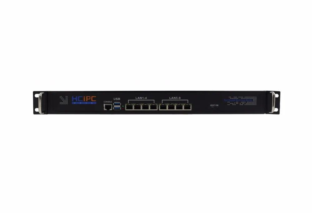 Hcipc B204-1 HCL-SC1037-8LB, Системы, C1037U 82583 V 8LAN 1U брандмауэр Barebone, 1U 8LAN маршрутизатор, 8LAN материнская плата, 1U разъединяет