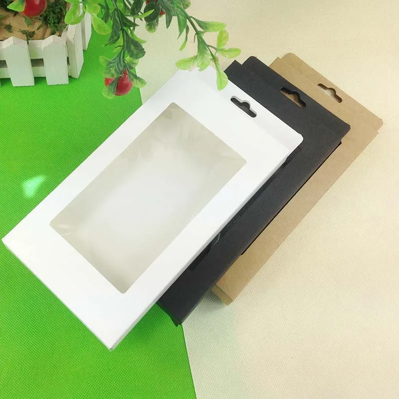 

100pcs Universal Mobile Phone Case Package Paper Kraft Brown Retail Packaging Box for iphone4 5 6 Samsung S4 S5 Note3 Cell phone