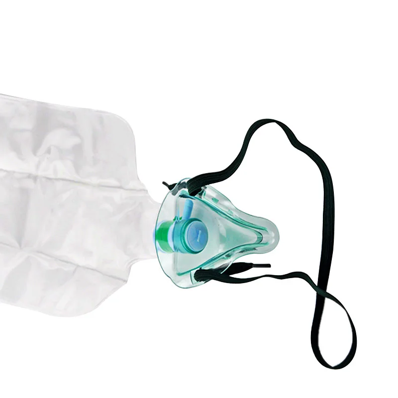 5pcs Medical Oxygen face Mask With 1000ml Reservior Bag and 2 Meter Tube Sterilized Emergency Rescue Medical Science