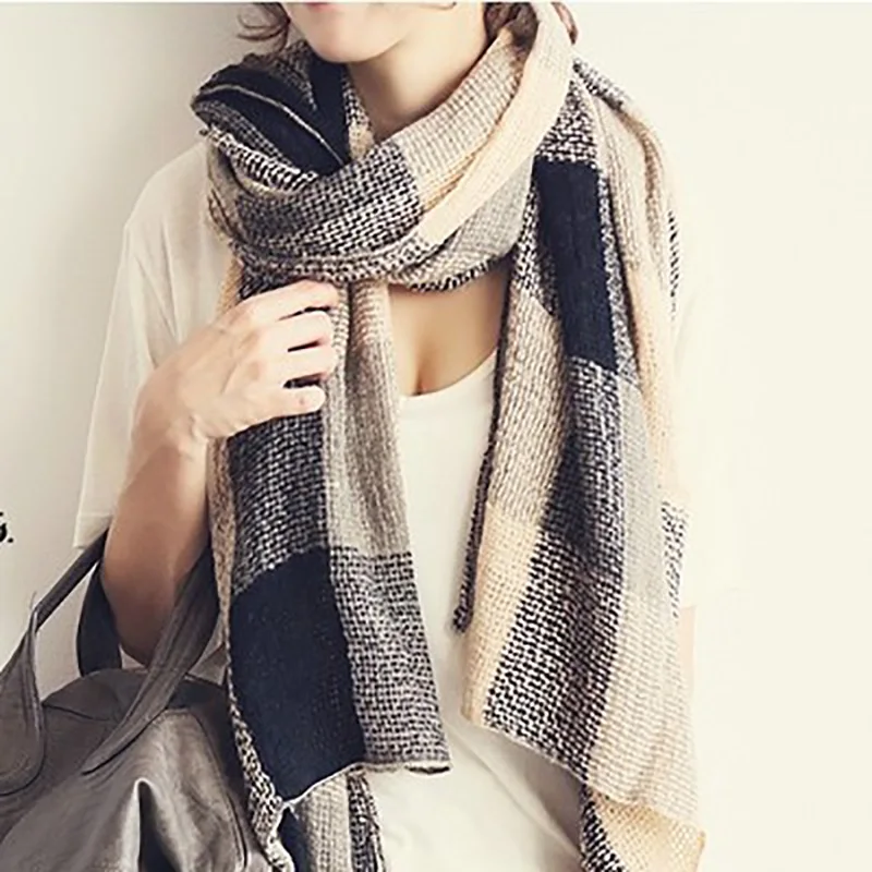 British style Womens Scarf Long Fashion Casual Warm Cashmere Shawl