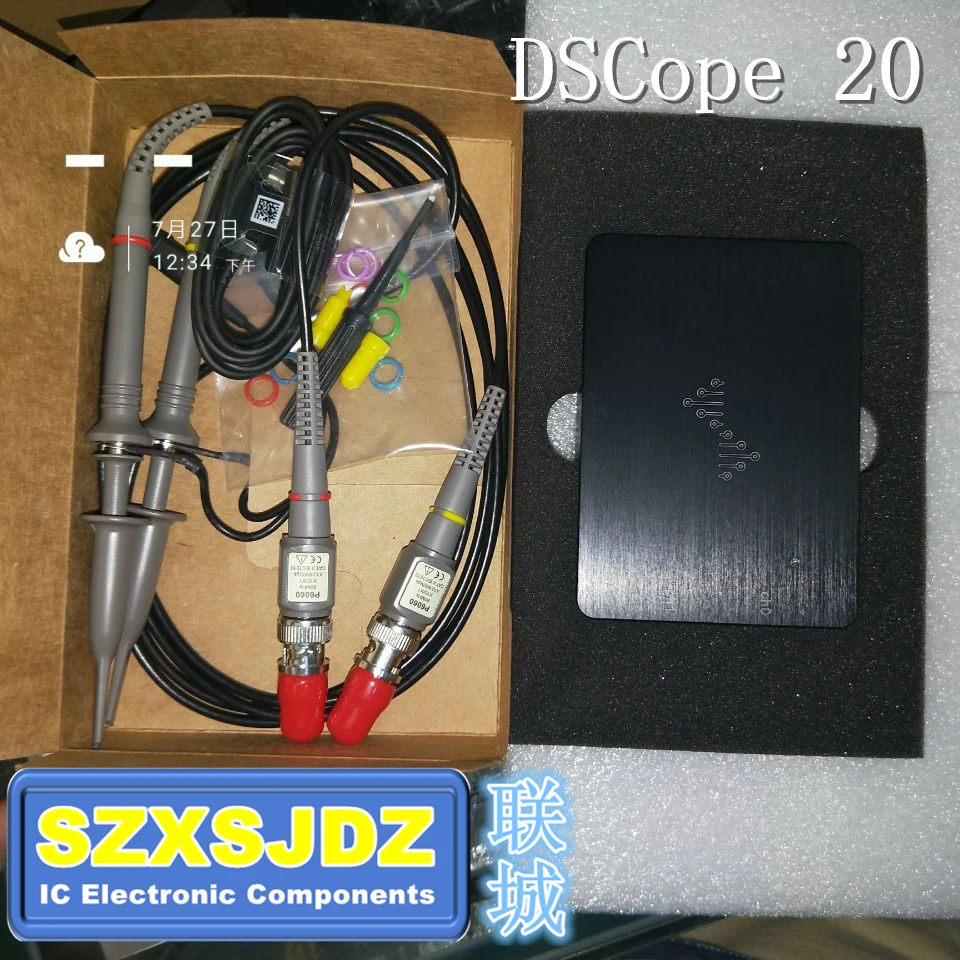 Портативный USB осциллограф DSCope 2 канала C20 Basic C20P улучшенная пропускная