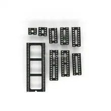20 pièces IC Siège 6 8 14 16 18 20 24 28 64 broches 2.54mm Lancement de pin MCU Prise Puce Base IC Prises Fente Adaptateur Type De Soudure(China)