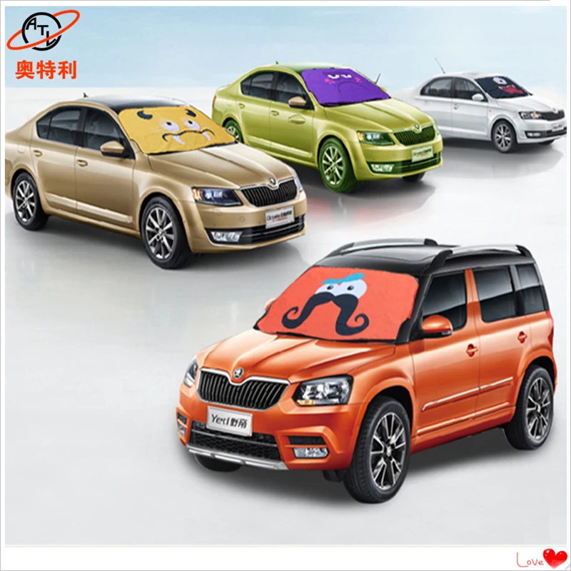 

OTLEY car cover,thicken quilted front windshield snow shield,suncreen shade snow defence waterproof ,used all year