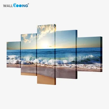 5 pcs Sea painting modern pictures on the wall