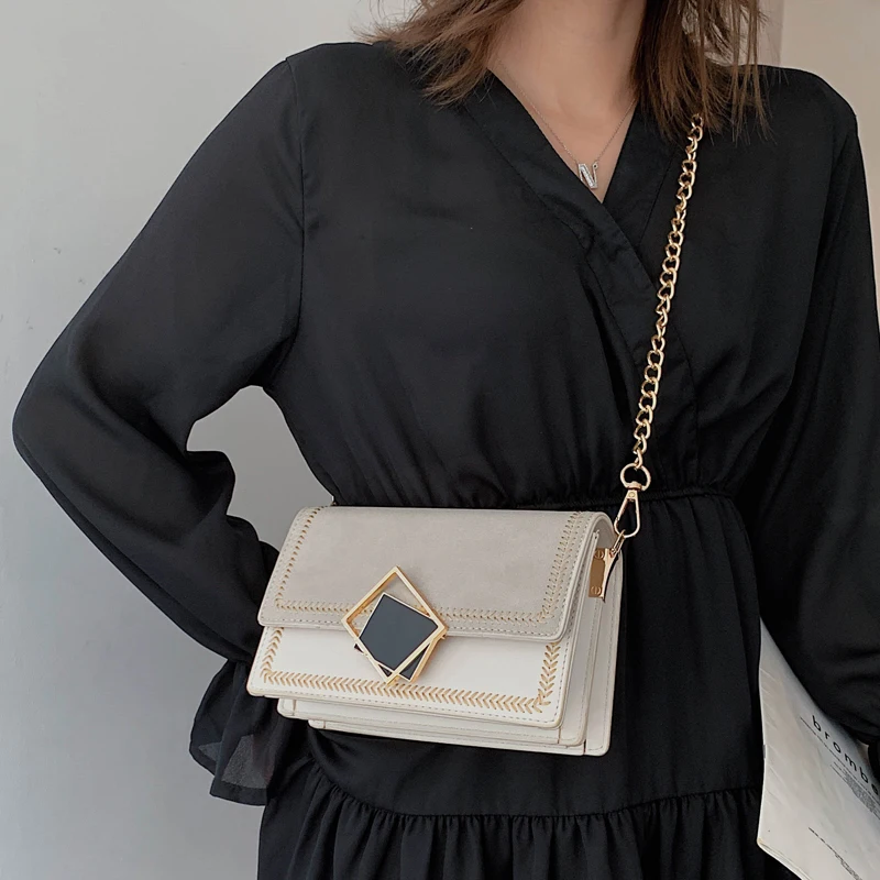 Scrub Leather small Crossbody Bags For Women 2020 chian Shoulder Bag Sac a Main Female Travel Handb