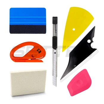 

Car Wrapping Application Tinting Tool Kit Felt Squeegee Snitty Cutter Knife