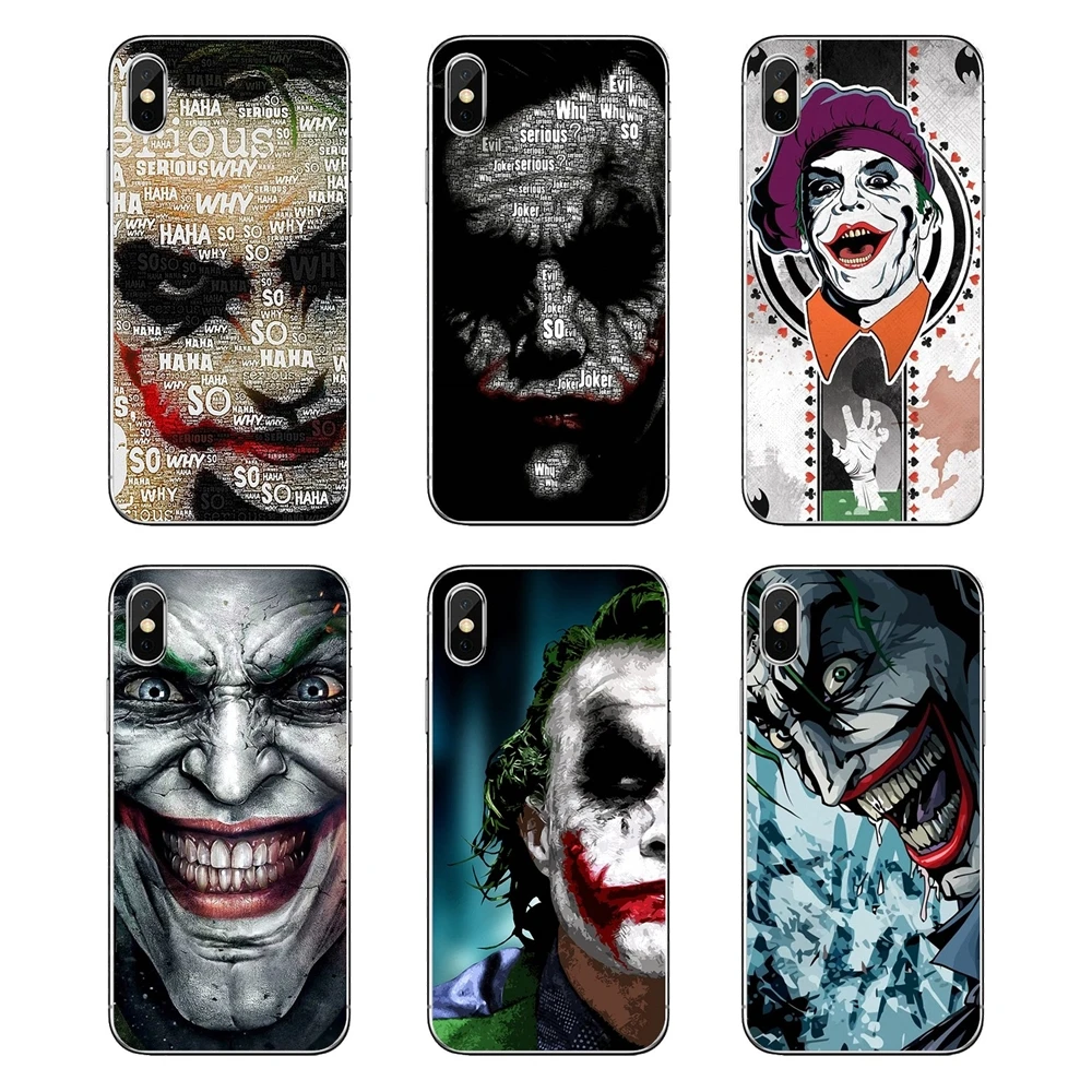 Soft Transparent Cases Covers The Joker cute For Samsung Galaxy Note 8 9 S9 S10 A8 A9 Star Lite Plus A6S A9S |
