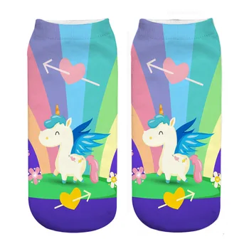 

RUNNING CHICK harajuku unicorn print kids socks girls dropship