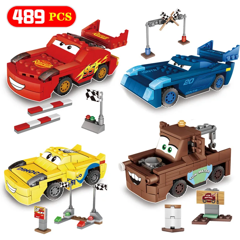 

Hot Sale Pixar Cars Juniors Smokey's Garage Building Blocks Educational Toys Compatible with LegoINGlys Technic Car Child Gift
