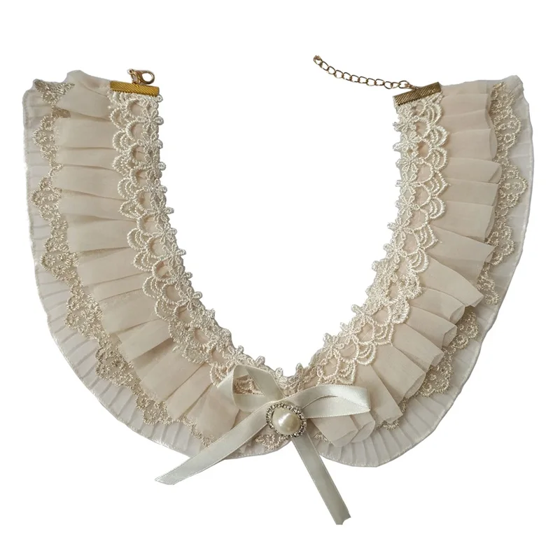 

Women Lace Fake Collar Detachable Collar Necklace for Women Clothes Accessories False Collar YKL-02