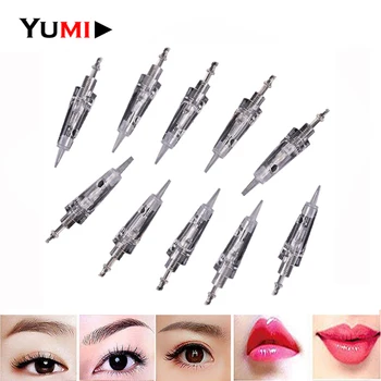 

50pcs/lot Disposable Bayonet Tattoos Needles Cartridge 1P 3P 5P 5FP 7P For MYM Machine Tattoo Permanent Makeup Microblading