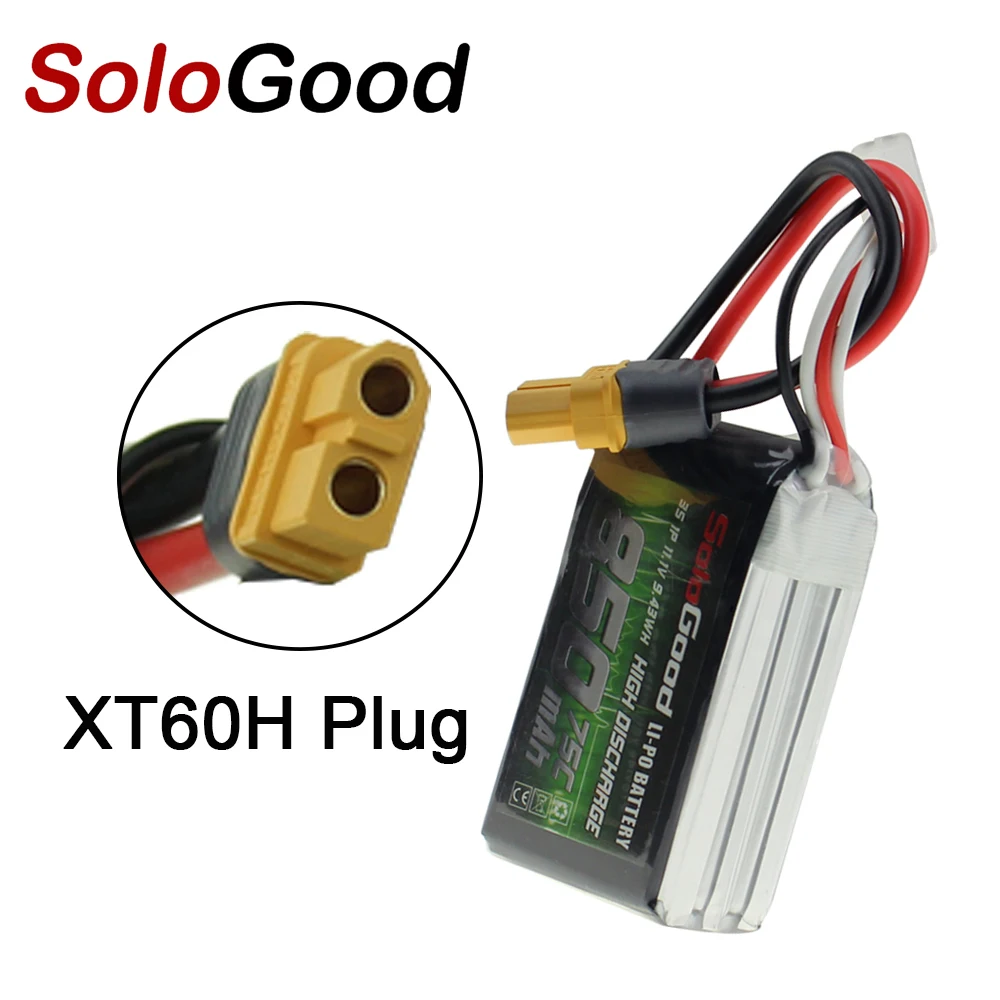 SoloGood Lipo Battery 2S 3S серия 550 мА/ч 850 Женская вилка для радиоуправляемого гоночного