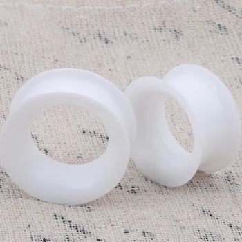 

wholesale Body Jewelry Double Flared Ear Expander Gauge Expander 4-25mm 96pcs Silicone Flesh Tunnel Piercing Ear Plug