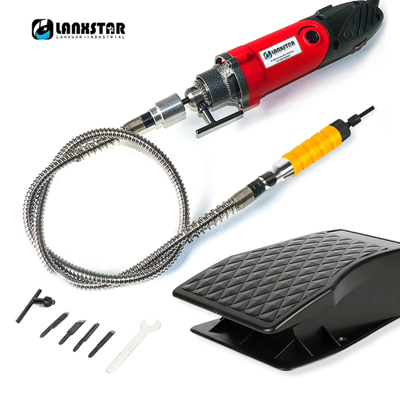 Lanxstar 7500WS мощная подвесная мини дрель для вращающихся инструментов Dremel с гибким