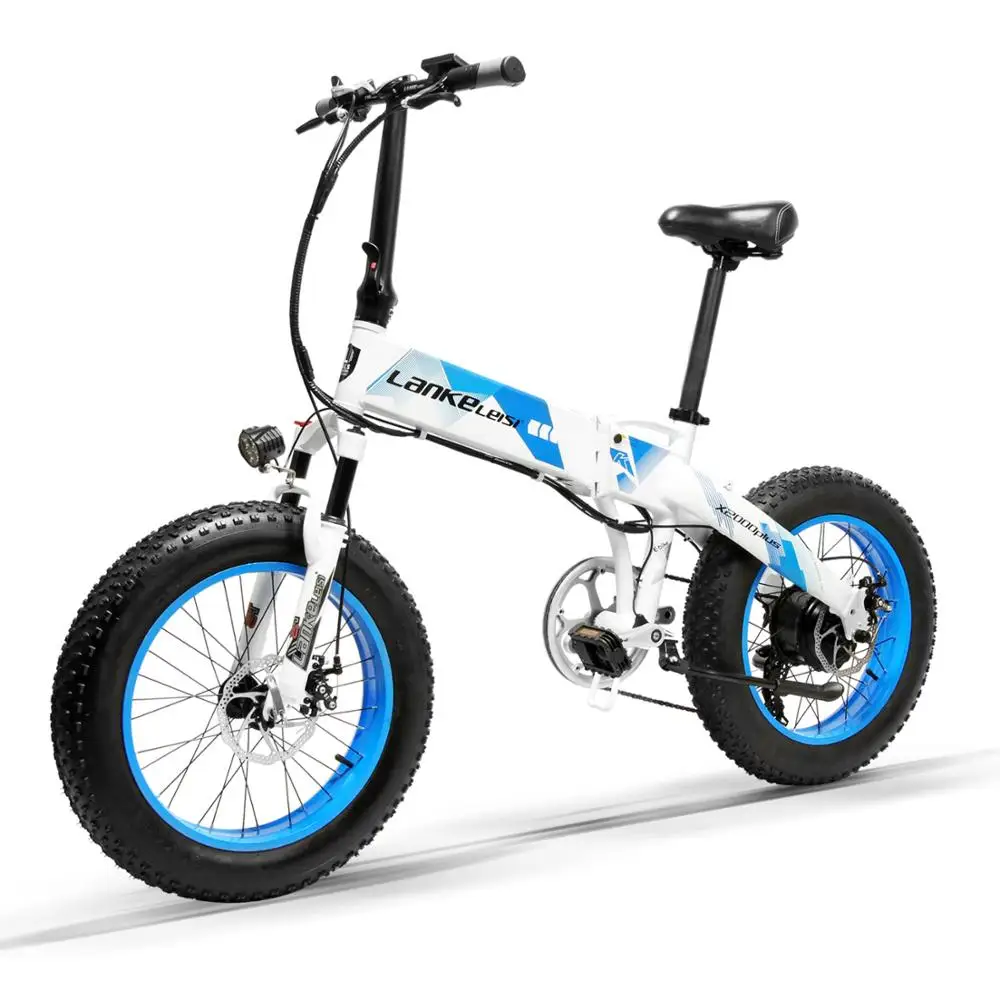 

Lankeleisi X2000PLUS Electric Spokes Wheel EBike Fat Tire Ebike Five-gear Foldable 500W Motor 48V 12.8A Lithium Battery