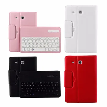 

Folding Leather Case Bluetooth Keyboard Case Cover Protective Case for Samsung Galaxy 9.6" with Tablet Keyboard Stand Case Cover