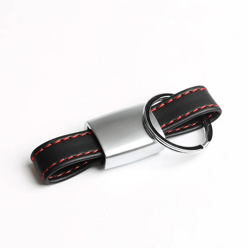 

Leather Car logo Key Ring Keychain Keyring Key Holder Fit For BMW M for Audi sline for Rline