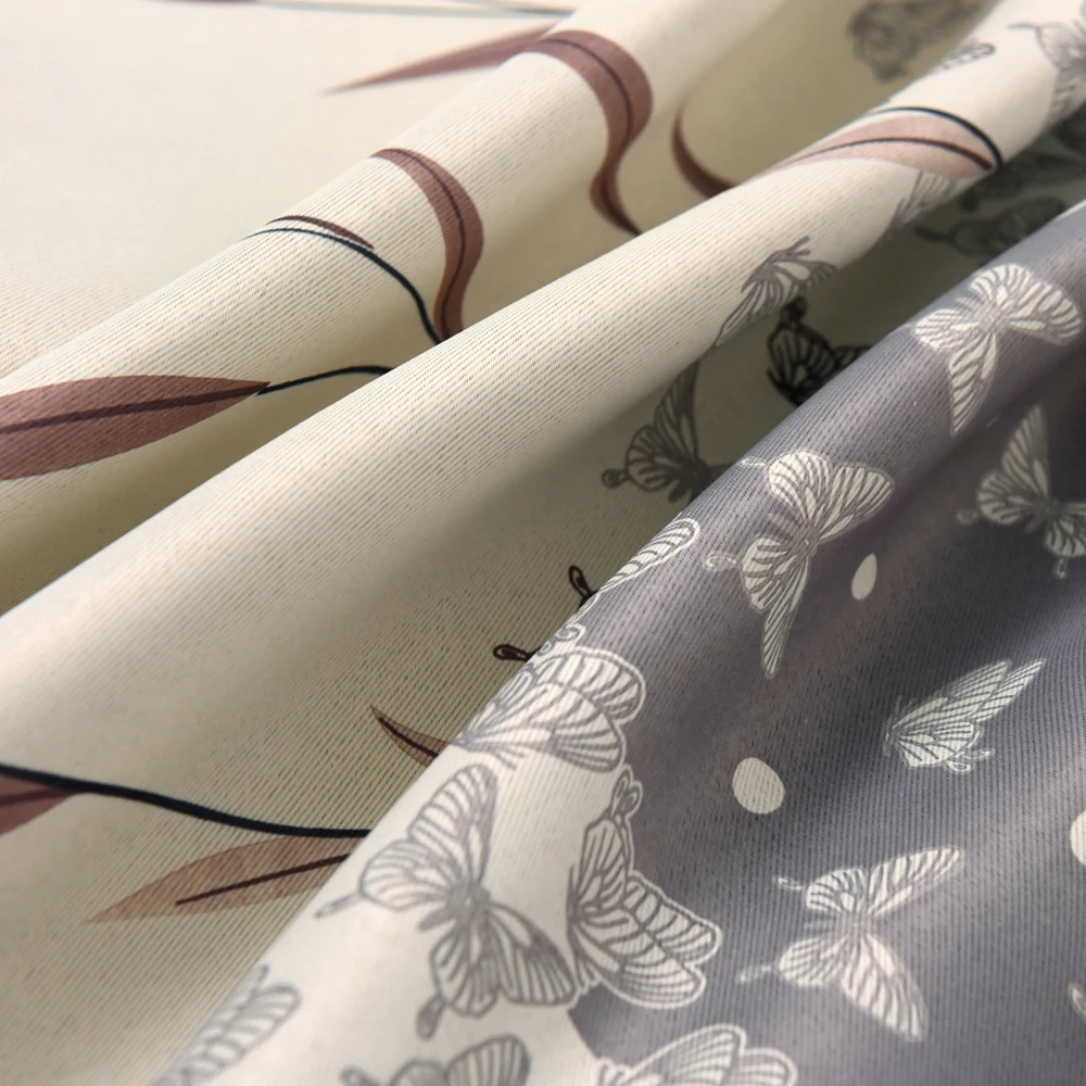 Наклейки с короткими листьями для спальни окна кухни готовые шторы гостиной