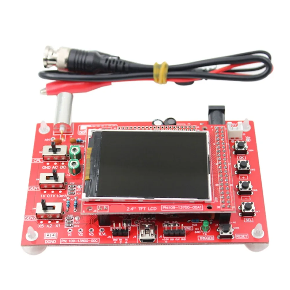 

DSO138 2.4-inch Digital Oscilloscope Kit TFT Display DIY Open Source Handheld Mini Oscillograph Shell Making Kit Accessories
