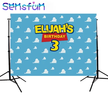 

sxy06 White Clouds Blue Sky Wall Custom Photo Backgrounds Studio Cartoon Toy Story Backdrops Vinyl 220x150cm