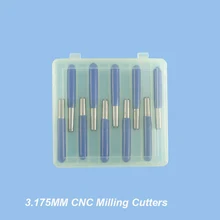 10pcs lot Router Bit 3 175mm Milling Cutter Carbide CNC Cutter V Shape Flat Bottom End