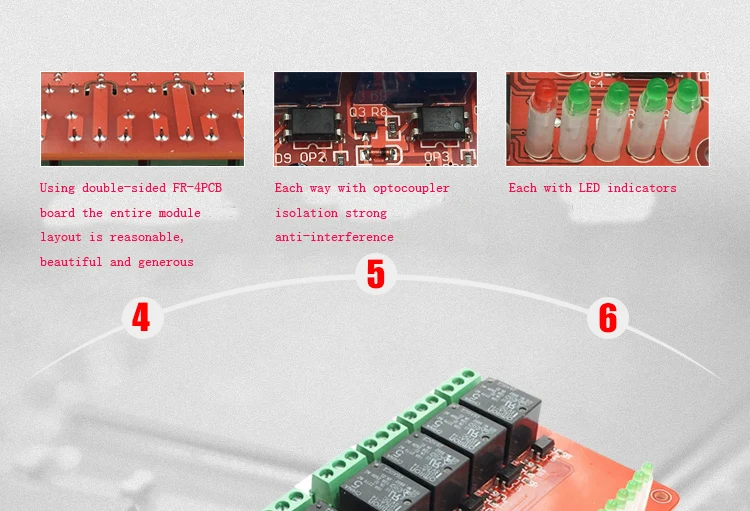 8-канальный сетевой видеорегистратор RS232 серийный реле управления анти-Электромагнитная радиочастотных помех с компьютерным управлением триггерный релейный модуль